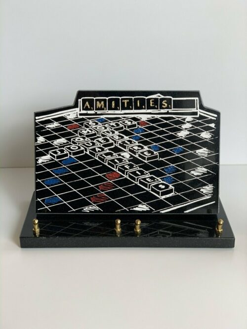 Plaque noir scrabble